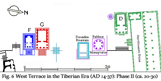 West Terrace Temples in the Tiberian
Era: Phase II