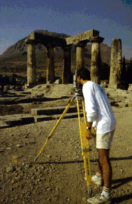 Surveying the Temple of Apollo
